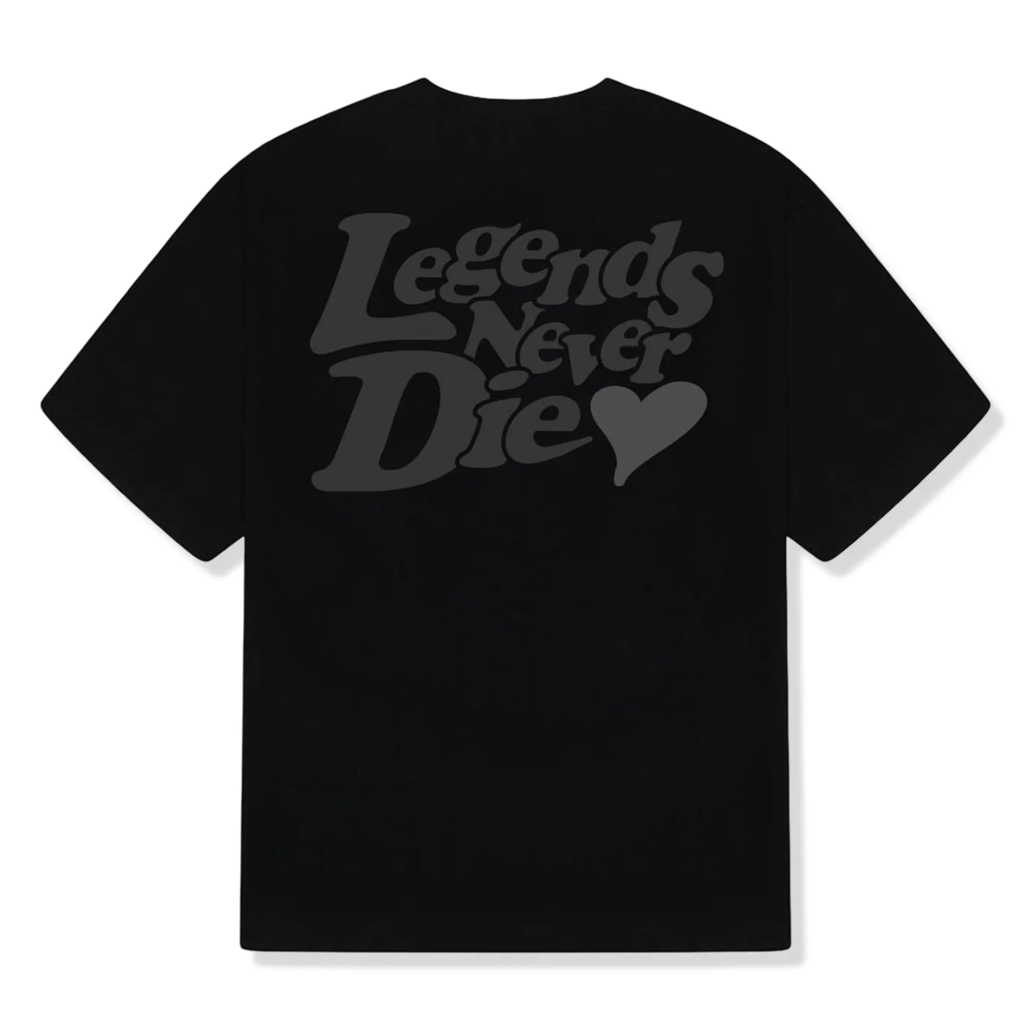 Back View of Légende Paris Lnd Tonal Black T Shirt LPTEE159